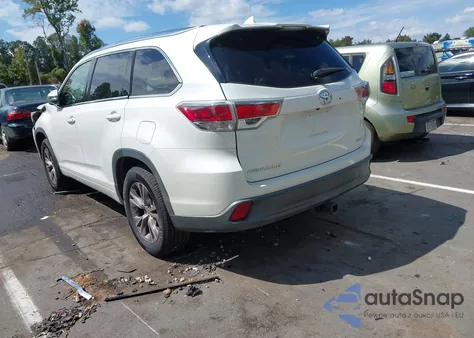 2015 Toyota Highlander Xle V6 from USA, damaged, VIN 5TDKKRFH2FS066592